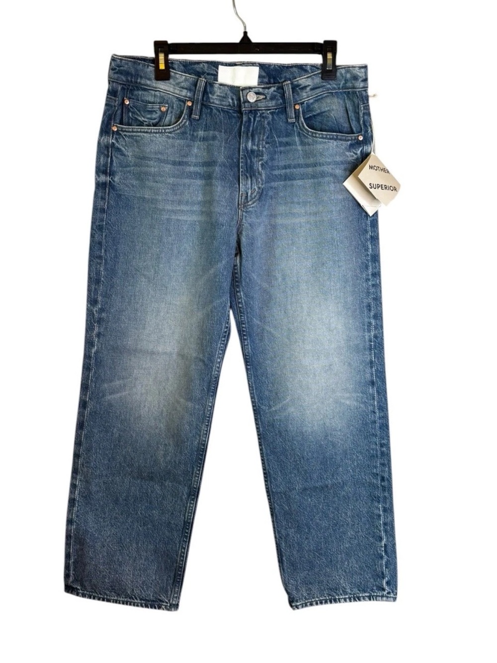 NWT MOTHER Jeans The Newbie Ankle Jeans Size 31 Wipeout Vintage Wash - Picture 3 of 8